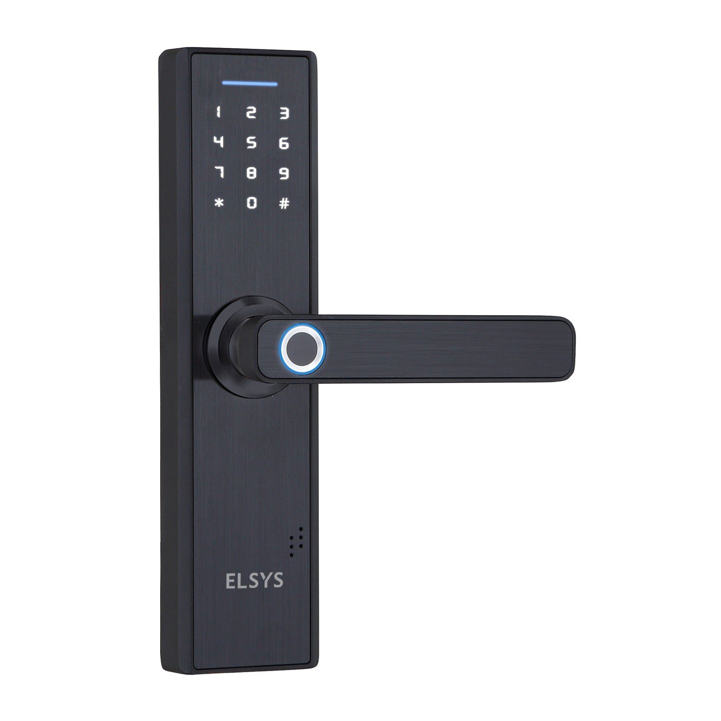 Stylish and Modern Digital Locking Entry Door Handle | Open via Biometrics and/or Numeric Password | Home Access Control