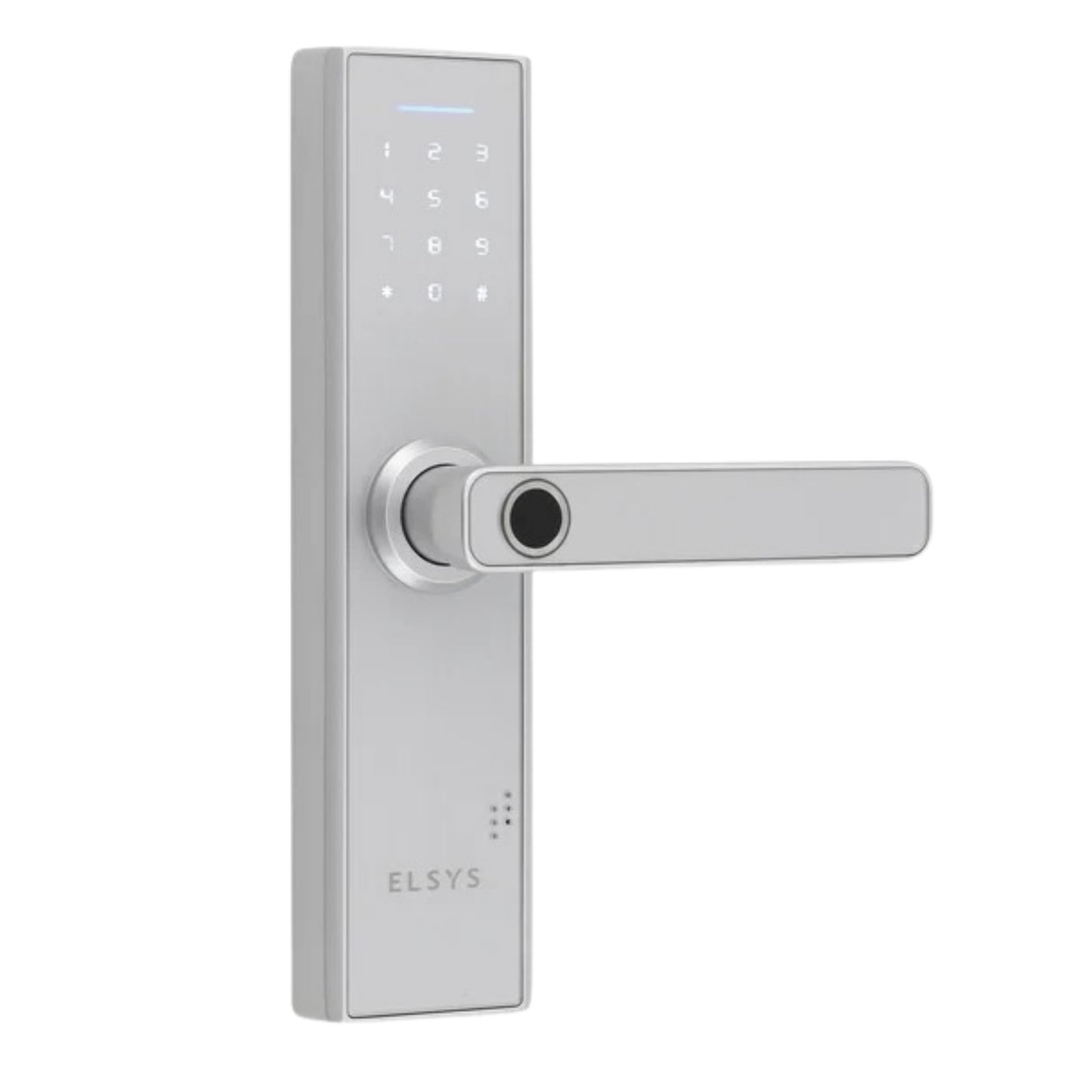 Stylish and Modern Digital Locking Entry Door Handle | Open via Biometrics and/or Numeric Password | Home Access Control