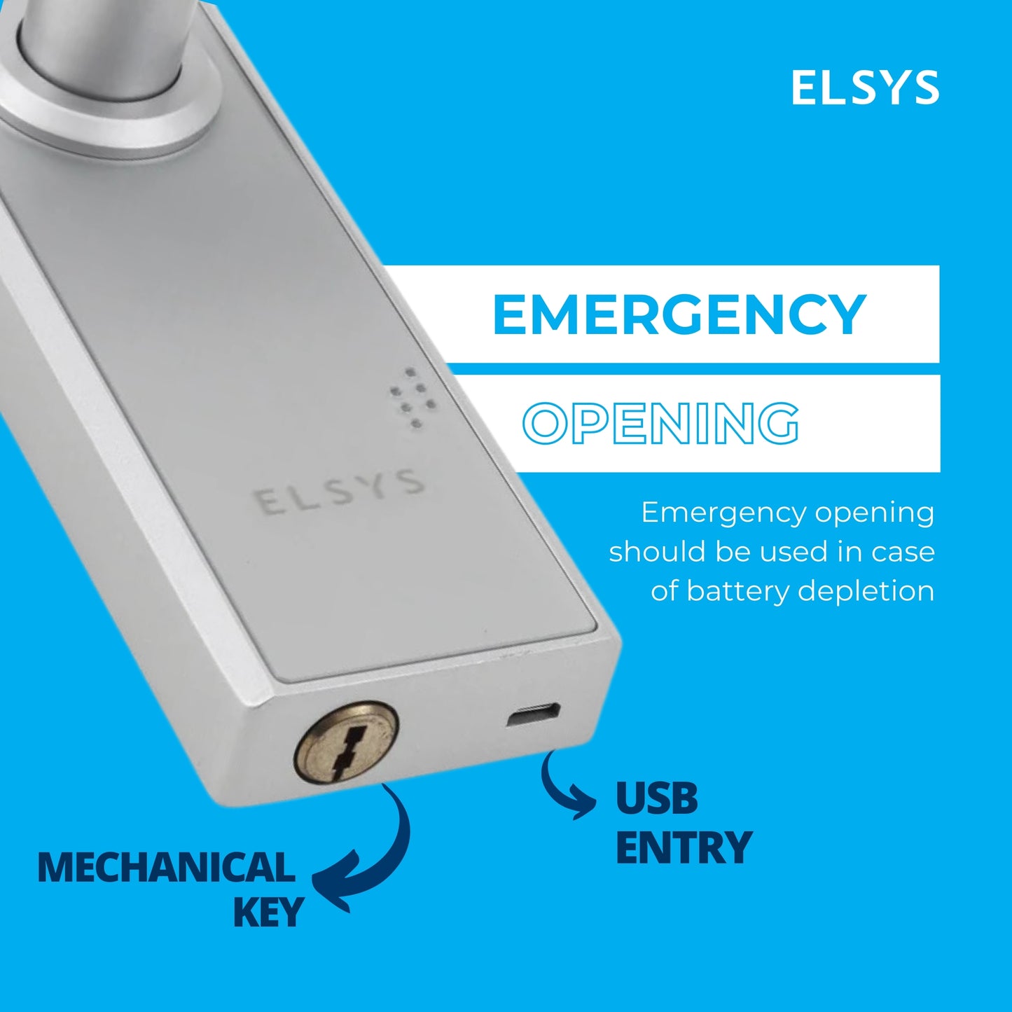 Stylish and Modern Digital Locking Entry Door Handle | Open via Biometrics and/or Numeric Password | Home Access Control