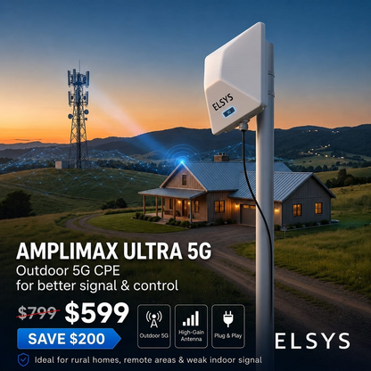Elsys Amplimax Ultra 5G Outdoor CPE and Directional Antenna
